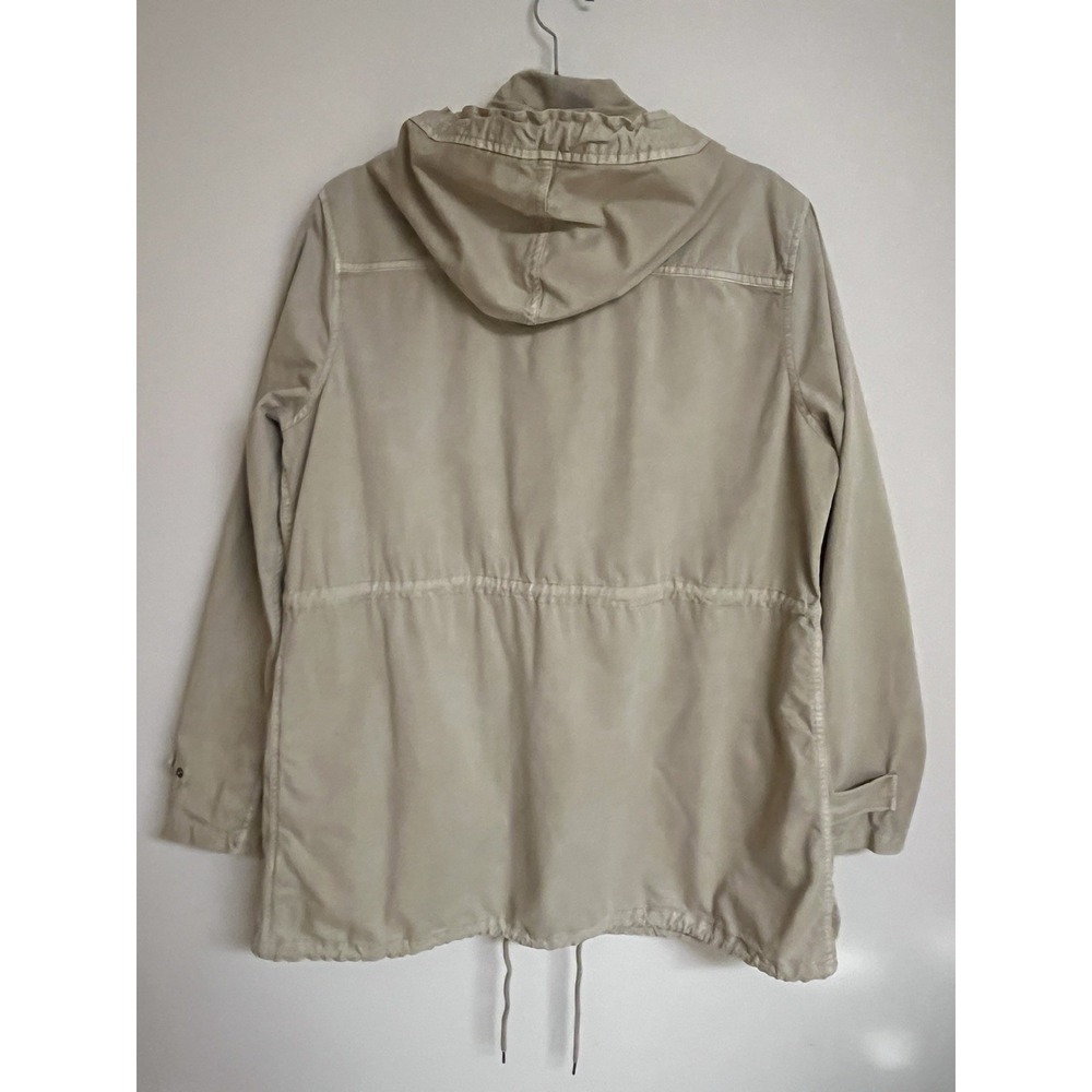 Apt. 9 Womens XL Khaki Utility Coat Field Jacket Spring Classic Casual Cargo Tan - Picture 10 of 15